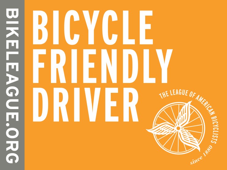 League of American Bicyclists Bicycle Friendly Driver logo.
