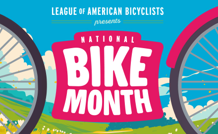 League of American Bicyclists National Bike Month banner